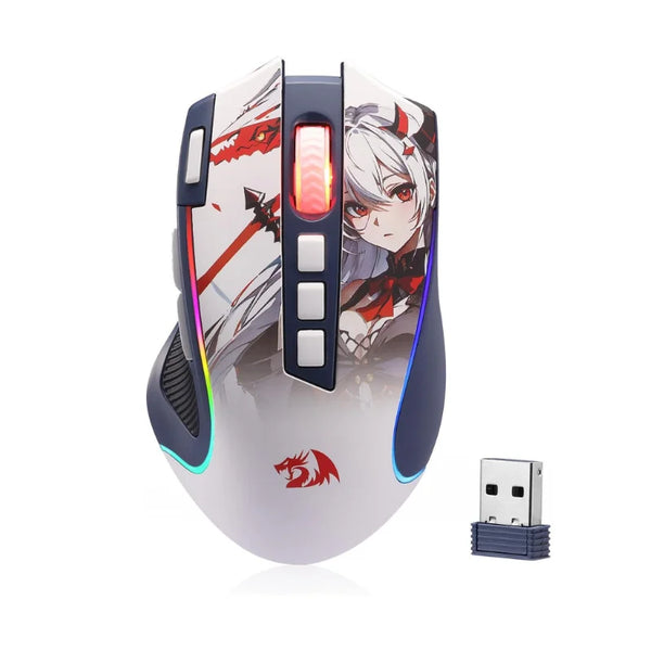 Souris de jeu Redragon M612AK PRO RGB 8000 DPI souris optique filaire/sans fil 9 boutons programmables 7 Modes rétroéclairés