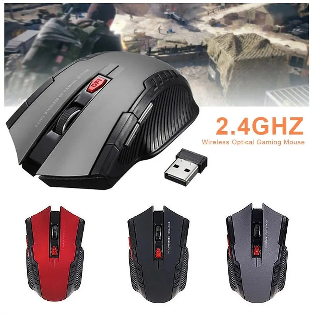 Souris sans fil 113, souris optique sans fil 2,4 GHz avec récepteur USB, souris sans fil portable à 6 boutons pour ordinateurs portables