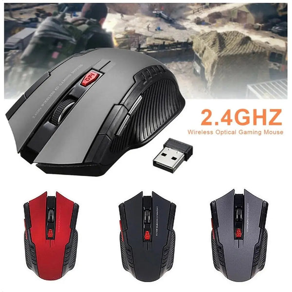 Souris sans fil 113, souris optique sans fil 2,4 GHz avec récepteur USB, souris sans fil portable à 6 boutons pour ordinateurs portables